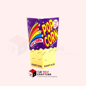 Custom Shaped Inside Outside Printed Popcorn Boxes